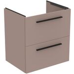 IDS Waschtisch/Möbel-Paket i.life A 60cm, Griff Chrom Greige matt IDEAL STANDARD