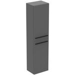 IDS Hochschrank i.life A 2 Türen, 40cm breit Quarzgrau matt IDEAL STANDARD