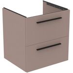 IDS Waschtischunterschrank i.life B 600x505x630mm, 2 Auszüge Greige matt IDEAL STANDARD