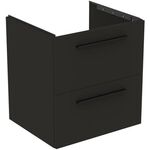 IDS Waschtischunterschrank i.life B 600x505x630mm, 2 Auszüge Carbongrau matt IDEAL STANDARD