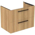 IDS Waschtischunterschrank i.life B 800x505x630mm, 2 Auszüge Eiche Natur IDEAL STANDARD