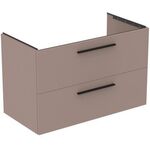 IDS Waschtischunterschrank i.life B 1000x505x630mm, 2 Auszüge Greige matt IDEAL STANDARD