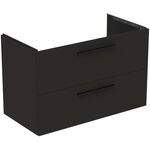 IDS Waschtischunterschrank i.life B 1000x505x630mm 2 Auszüge Carbongrau matt IDEAL STANDARD