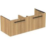 IDS Waschtischunterschrank i.life B 1200x505x440mm, 2 Auszüge Eiche Natur IDEAL STANDARD