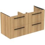 IDS Waschtischunterschrank i.life B 1200x505x630mm, 4 Auszüge Eiche Natur IDEAL STANDARD