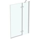 IDS Duschwand i.life mit Tür 400/600mm Anschlag rechts silber IDEAL STANDARD