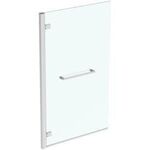 IDS Falttür i.life m Handtuchstange 90cm Ans links silber IDEAL STANDARD