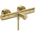 IDS Badethermostat T125 CERATHERM AP, Pin-Griffe brushed gold IDEAL STANDARD