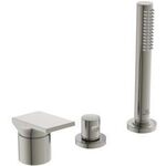 IDS 3-Loch-Badearmatur EXTRA m Handbr o Wanneneinlauf silver storm IDEAL STANDARD