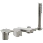 IDS 4-Loch-Badearmatur EXTRA m Handbr mit Wanneneinlauf silver storm IDEAL STANDARD