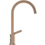 IDS 2-Loch-Küchenarmatur GUSTO eck Auslauf Ausladung 204mm brush copper IDEAL STANDARD