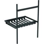 IDS Metall-Konsole CONCA bodenstehend 600x500mm silk black IDEAL STANDARD