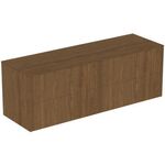IDS Schubladenfront CONCA ob re für WTU 780x267mm Walnuss dunkel IDEAL STANDARD