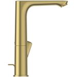 IDS Waschtischarmatur CONNECT AIR hoher schwenkbarer Auslauf brushed gold IDEAL STANDARD