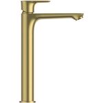 IDS Waschtischarmatur CONNECT AIR verl. So o Ablaufgarnitur brushed gold IDEAL STANDARD