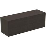 IDS Schubladenfront CONCA u links für WTU 780x267mm Eiche geflammt IDEAL STANDARD