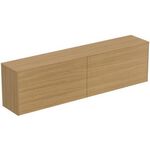 IDS Waschtischplatte TV741 CONCA o Ausschnitt, 1202x373mm Eiche hell IDEAL STANDARD