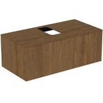 IDS Waschtischplatte CONCA mitt Auss 1002x505mm a Nr2019 Waln. du IDEAL STANDARD