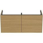 IDS Doppel-Waschtischunterschrank CONCA 4 Au o Platte 1200x370x505mm Eiche hell IDEAL STANDARD