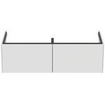 IDS Doppel-Waschtischunterschrank CONCA 2 Au o Platte 1200x370x505mm weiß matt IDEAL STANDARD