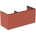 IDS Doppel-Waschtischunterschrank CONCA 4 Au o Platte 1200x370x505mm Sunset matt IDEAL STANDARD