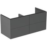 IDS Doppel-Waschtischunterschrank CONCA 4 Au o Pl 1200x370x505mm anthrazit matt IDEAL STANDARD