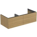 IDS Doppel-Waschtischunterschrank CONCA 2 Au o Platte 1200x370x505mm Eiche hell IDEAL STANDARD