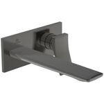 IDS Einhebel-Wandwaschtischarmatur CHECK Bausatz 2, Auslauf 220mm magnetic grey IDEAL STANDARD