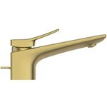 IDS Einhebel-Waschtischarmatur CHECK mit Ablaufgarnitur brushed gold IDEAL STANDARD