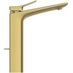 IDS Einhebel-Waschtischarmatur CHECK verl. So m Ablaufgarnitur brushed gold IDEAL STANDARD