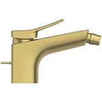 IDS Einhebel-Bidetarmatur CHECK mit Ablaufgarnitur brushed gold IDEAL STANDARD