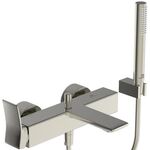 IDS Einhebel-Badearmatur CHECK AP, DN 15, mit Brause-Set silver storm IDEAL STANDARD