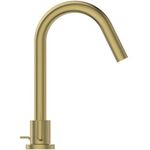 IDS 3-Loch-Waschtischarmatur JOY Ausldg 127mm m AG brushed gold IDEAL STANDARD