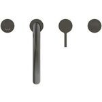 IDS 4-Loch-Badearmatur JOY mit Auslauf magnetic grey IDEAL STANDARD