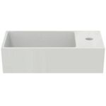 IDS Handwaschbecken EXTRA Abl. re 1 HL geschli 450x250x150mm weiß IDEAL STANDARD