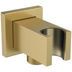 IDS Wandanschlussbogen IDEALRAIN mit Brausehalter eckig brushed gold IDEAL STANDARD