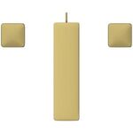 IDS 3-Loch-Waschtischarmatur CONCA mit Metall-Ablaufgarnitur brushed gold IDEAL STANDARD