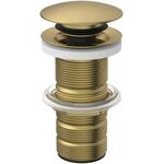 IDS Push-Open-Ventil mit ungeschlitztem Schaft brushed gold IDEAL STANDARD
