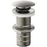 IDS Push-Open-Ventil mit ungeschlitztem Schaft silver storm IDEAL STANDARD