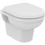 IDS Wand-WC-Kombipaket EXACTO o Spülr m Softclosing 355x480x350mm weiß IDEAL STANDARD