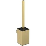 IDS WC-Bürstengarnitur CONCA eckig, mit Wandhalter brushed gold IDEAL STANDARD