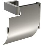 IDS Papierrollenhalter CONCA eckig, mit Deckel silver storm IDEAL STANDARD