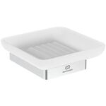 IDS Seifenschale CONCA eckig, mit Wandhalter chrom IDEAL STANDARD