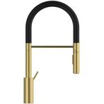 IDS Küchenarmatur GUSTO Semi-Pro 2F-Brause, Ausladung 225mm brushed gold IDEAL STANDARD