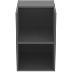 IDS Seitenelement i.life B 2 Fächer, 400x505x630mm Quarzgrau matt IDEAL STANDARD