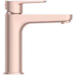 IDS Waschtischarmatur CERAFINE O H120, mit Push-Open-Ventil rose IDEAL STANDARD