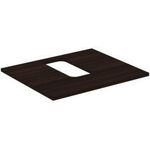 IDS Waschtischplatte i.life B mitt Auss f WWT 602x507x18mm Coffee o IDEAL STANDARD