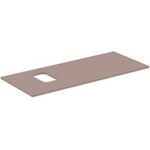 IDS Waschtischplatte i.life B Auss li f Sch. 1202x507x18mm Greige matt IDEAL STANDARD