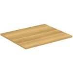 IDS Waschtischplatte i.life B ohne Ausschnitt 602x506x18mm Eiche Natur IDEAL STANDARD