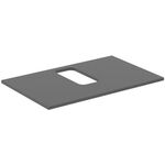 IDS Waschtischplatte i.life B mitt Auss f Wand-WT 802x507x18mm qua ma IDEAL STANDARD
